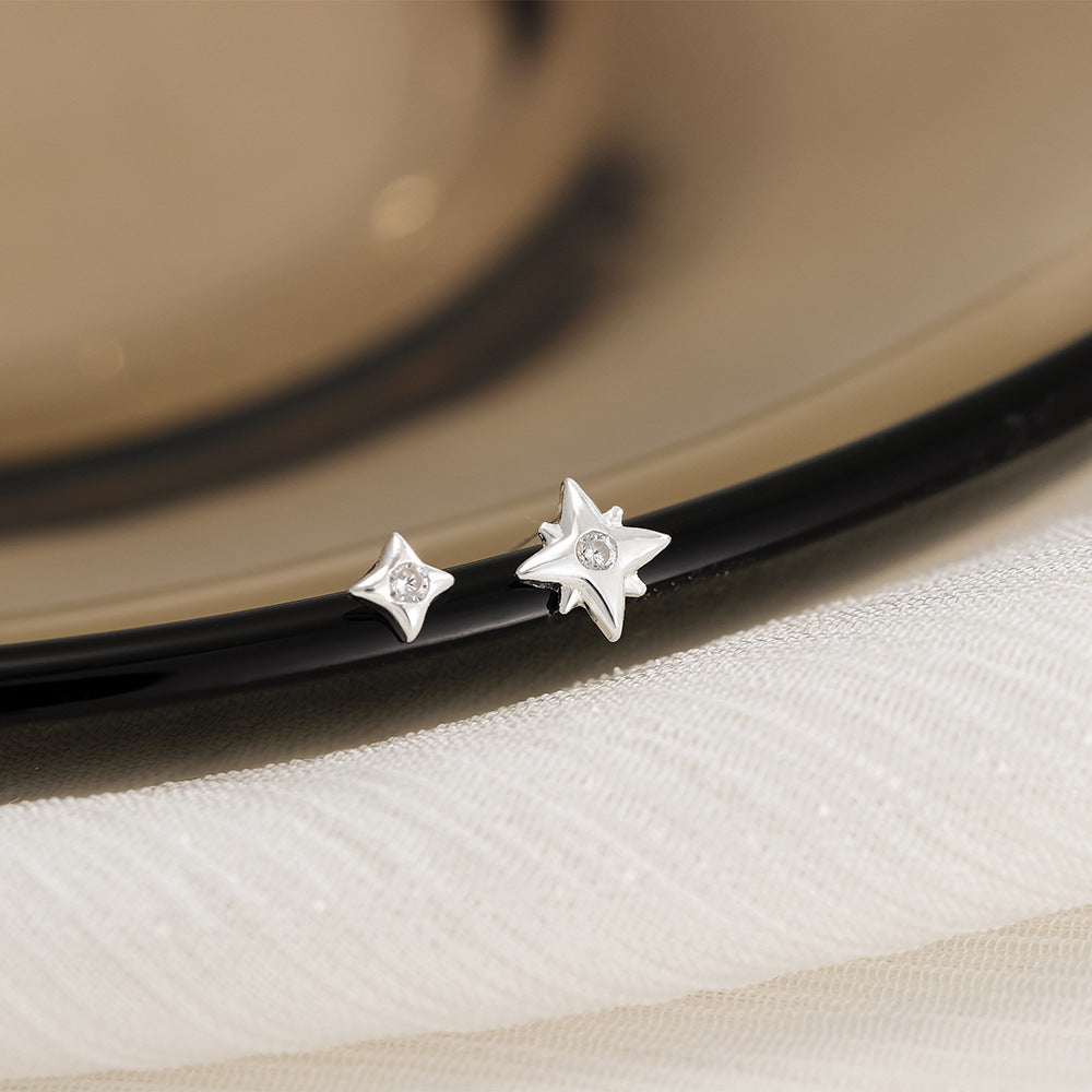 Wholesale S999 Sterling Silver Starlight Sleeping Free Silver Earrings