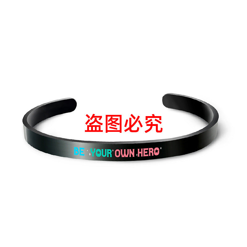 Wholesale Family Inspirational Phrases Engraved Stainless Steel Necklace