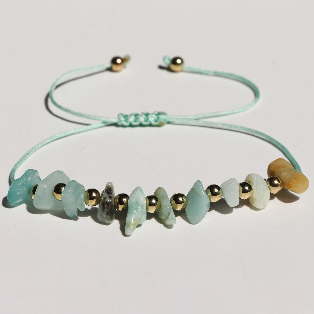 Wholesale fashion hand-woven irregular gravel beaded crystal bracelet