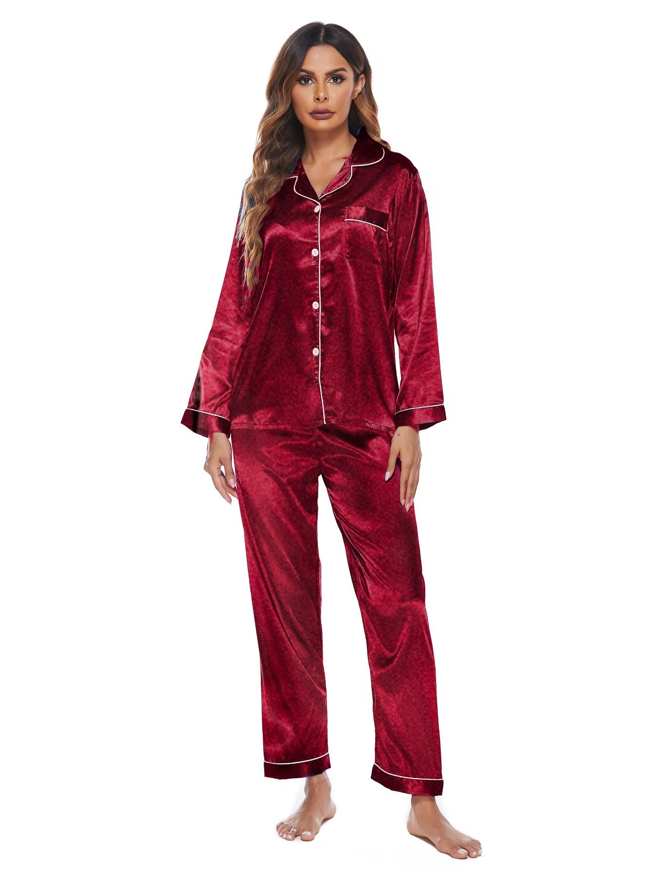 Wholesale Home Wear Pajama Set Two Piece Set