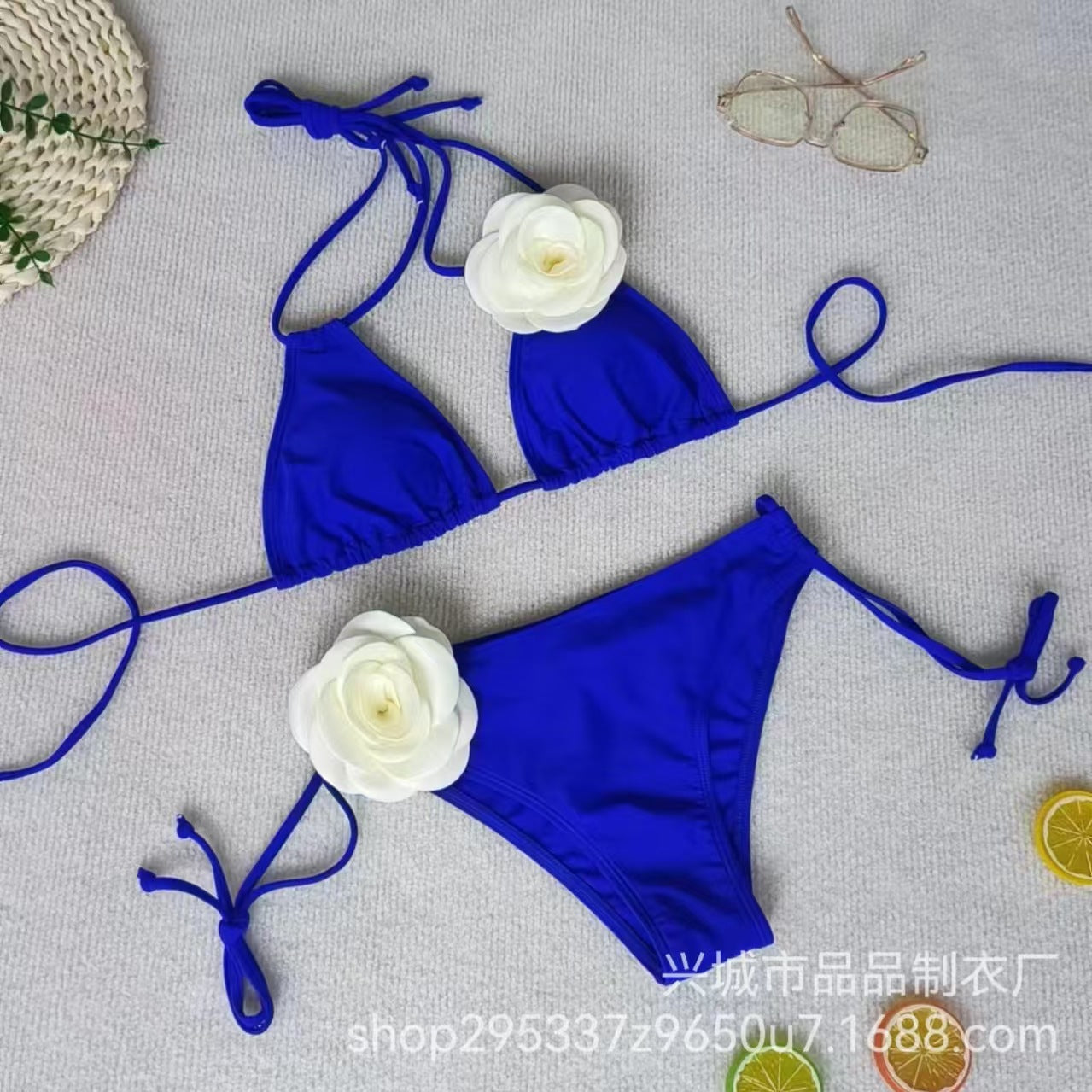 Wholesale  Ladies Split Tie Dye Swimsuit Sexy Four-Piece Bikini Swimsuit