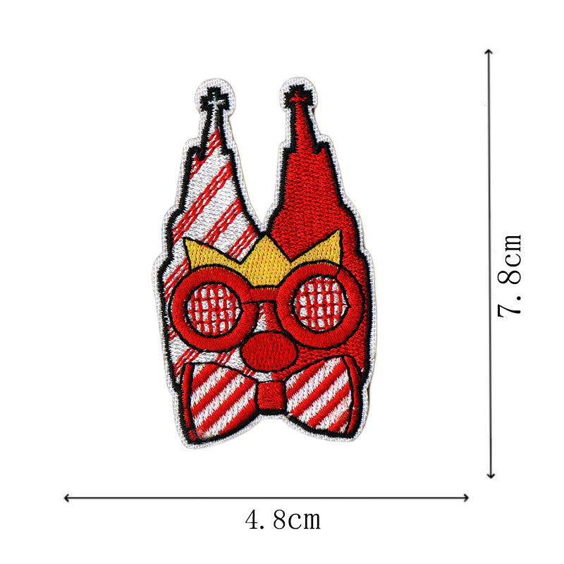 Wholesale Red Cartoon Carnival Series Embroidery DIY Patches
