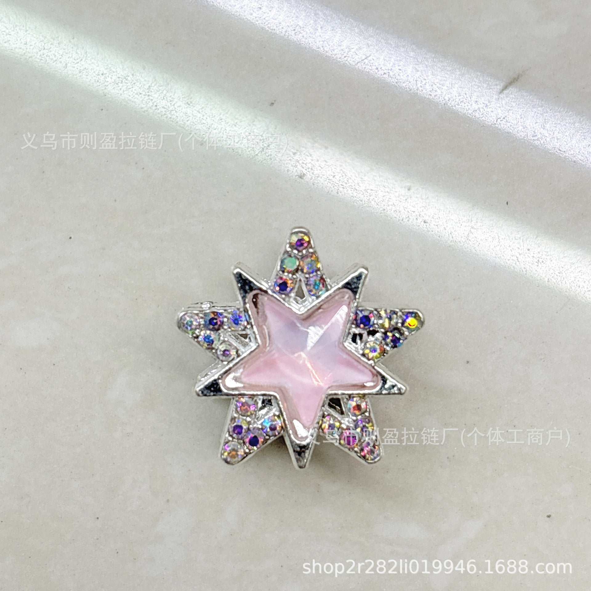 Wholesale 20pcs DIY Heavy Industry Alloy Nepal Double sided Zircon Star DIY Beads