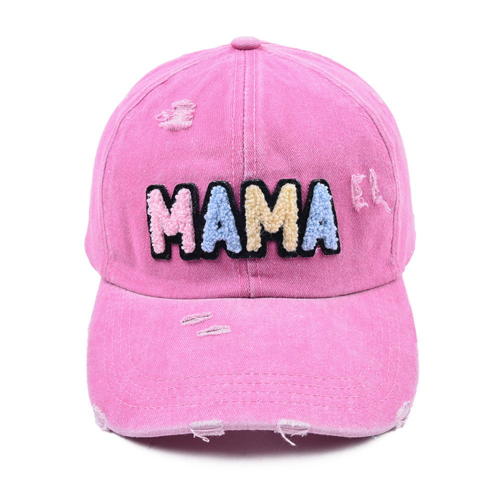 Wholesale Cotton Embroidered Letters MAMA Baseball Cap