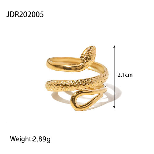 Wholesale Small irregular simple open titanium steel ring