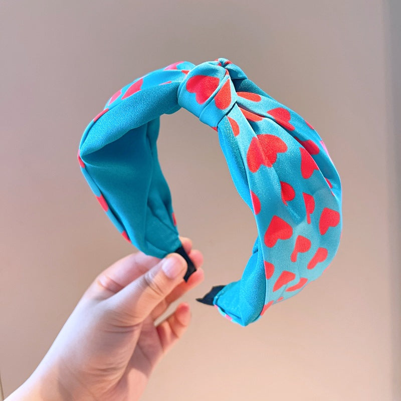 Wholesale Oversized Bow Love Fabric Wide-brimmed Headband