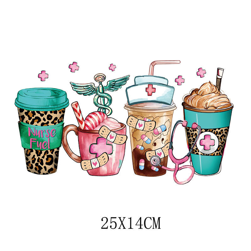 Wholesale Doctor and nurse heat transfer printing   UV DTF Ready to Press Transfers Wraps