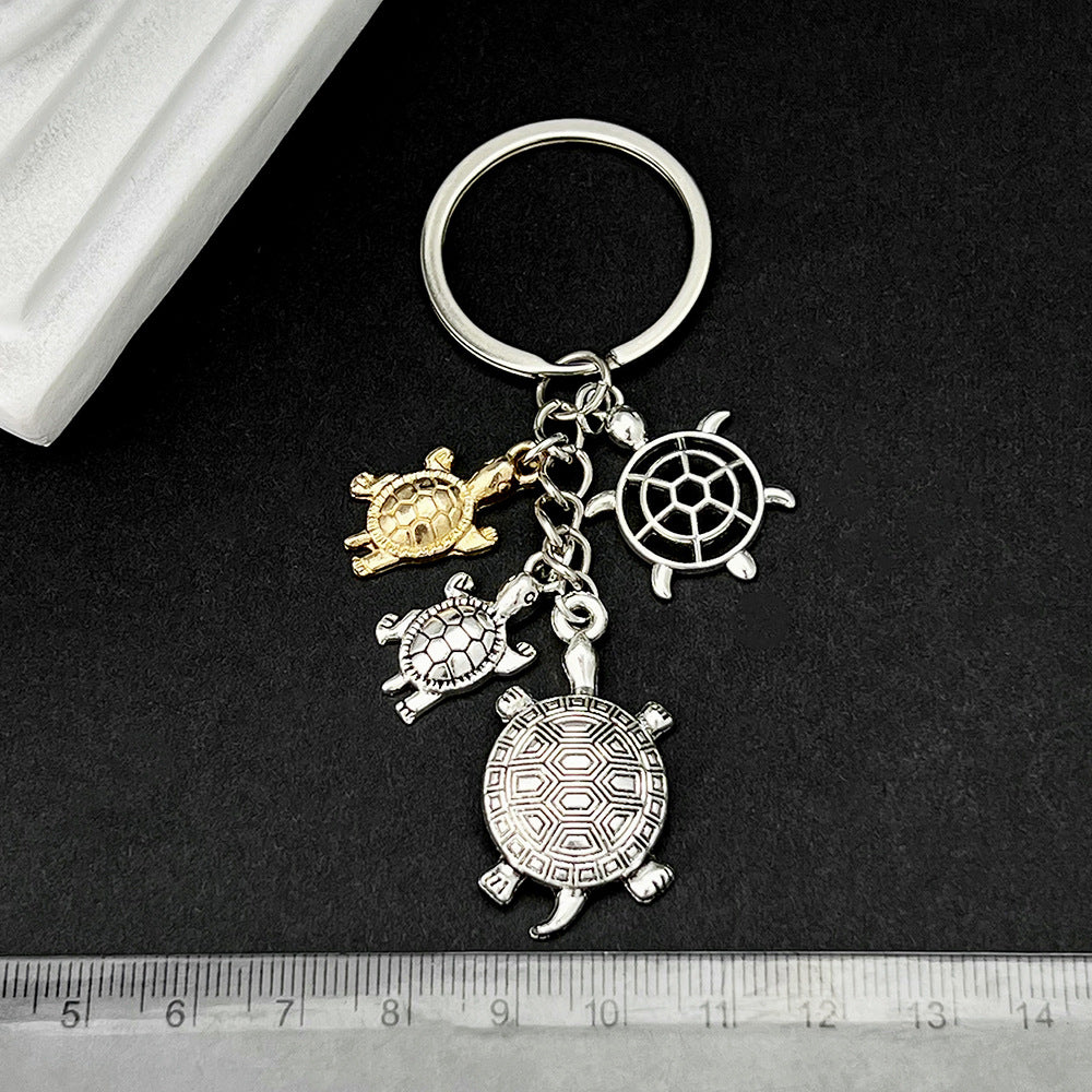 Wholesale turtle car keychain big turtle animal pendant keychain craft small gift