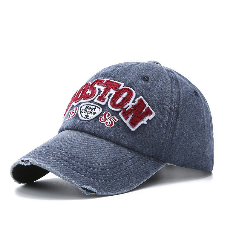 Wholesale Washed Cotton Letter Baseball Caps