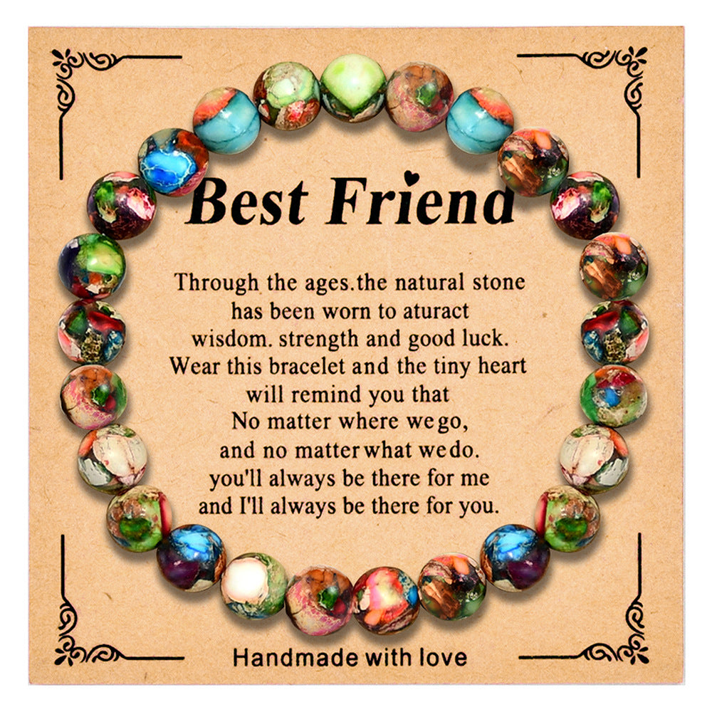 Wholesale  8mm colorful crystal beaded bracelet