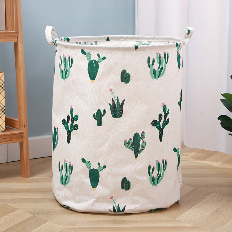 Wholesale Cotton and Linen Foldable Waterproof Storage Baskets