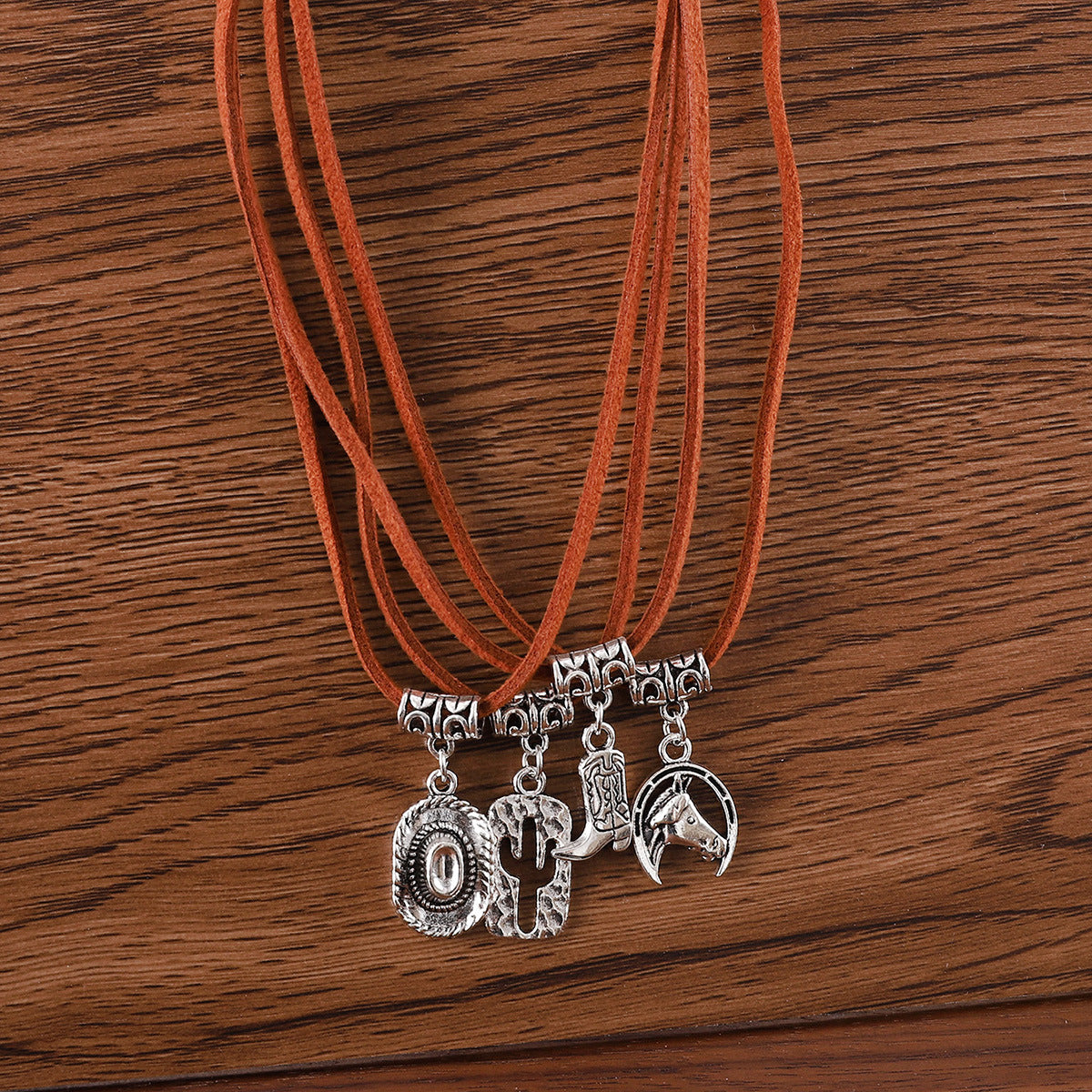 Wholesale Western Cowboy Retro Imitation Alloy Necklace
