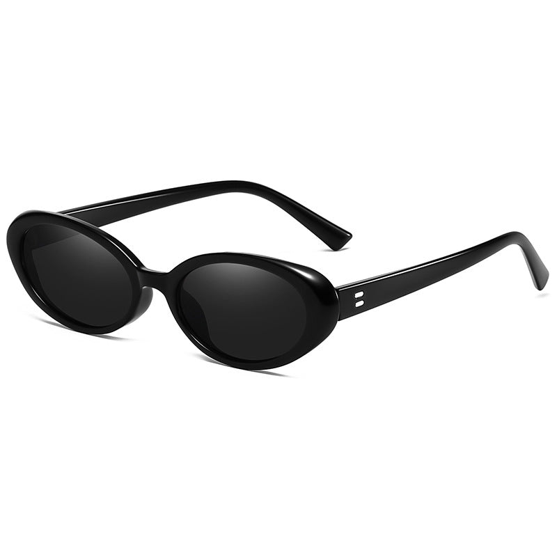 Wholesale PC Retro Oval UV Resistant Sunglasses