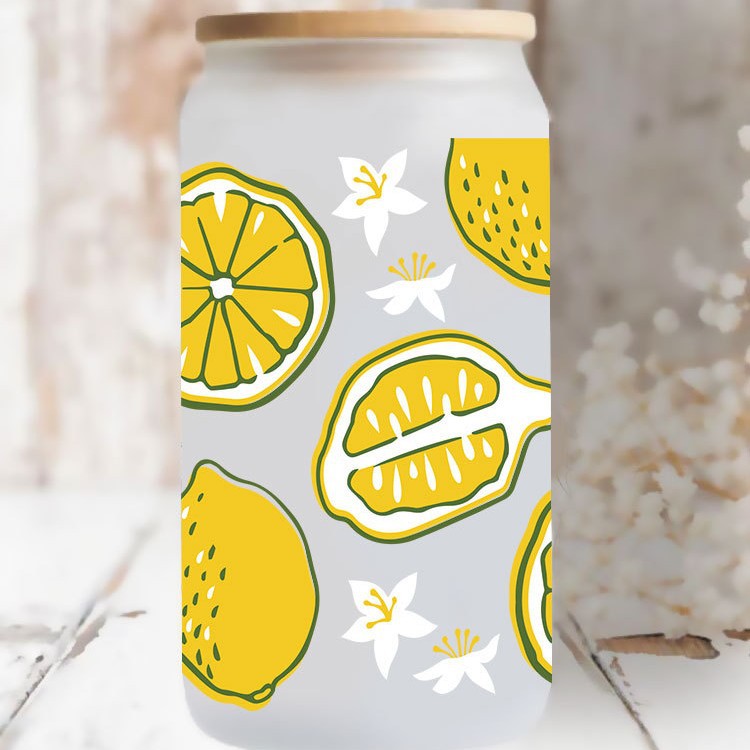 Wholesale Strawberry Cherry Fruit Series 16oz Cup UV DTF Wraps