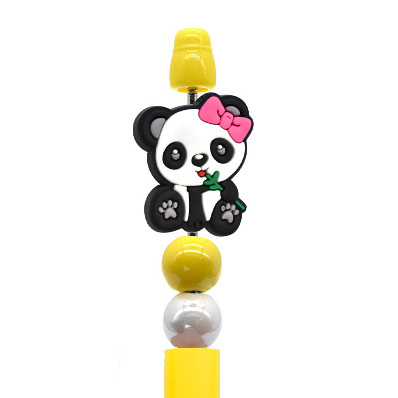 Wholesale Random 100pcs Cartoon Cute Panda Focal Beads