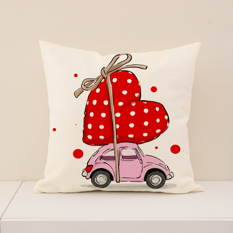 Wholesale Valentine' s Day  Love Cover Goblin Printed Seat  Pillowcase