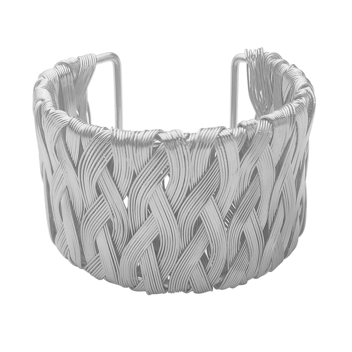 Wholesale Exaggerated Metal Hand-woven Fashion Wide Bracelet