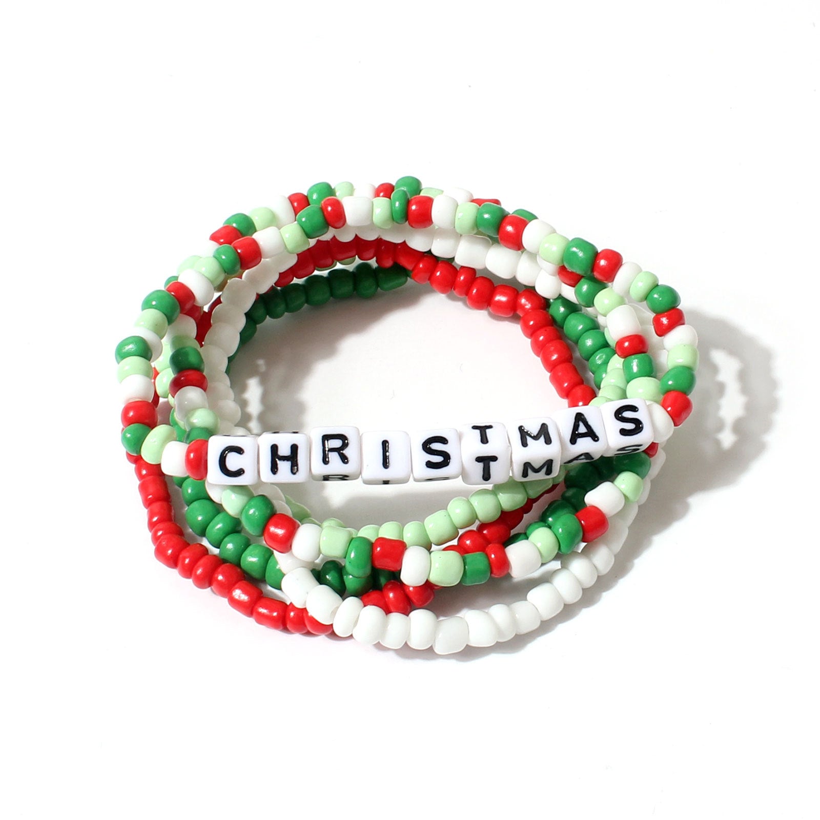 Wholesale Christmas Beads Beaded Bracelet