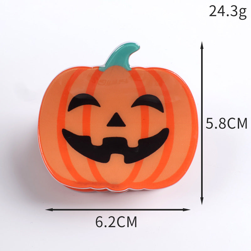 Wholesale Dark Style PVC Pumpkin Ghost Shark Claw Hair Clip  Creative Hair Accessory For Resale