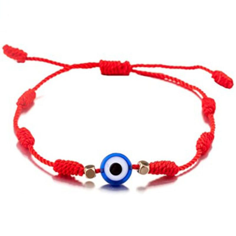Wholesale Hand Woven Adjustable Devil's Eye Red String Bracelet