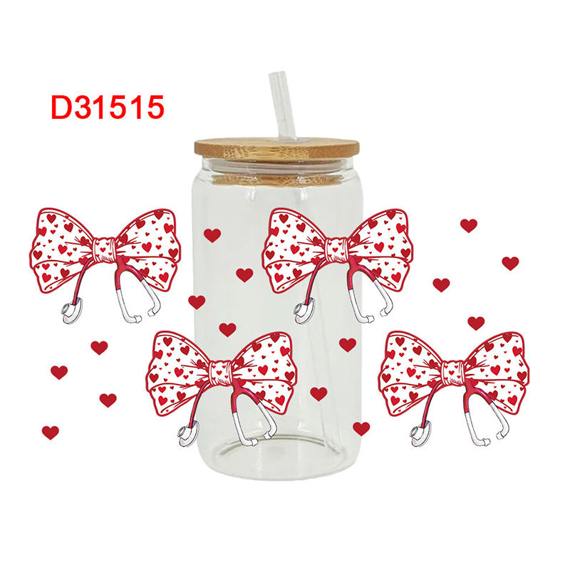 Wholesale Pink Nurses' Day   16oz Cup UV DTF Wraps