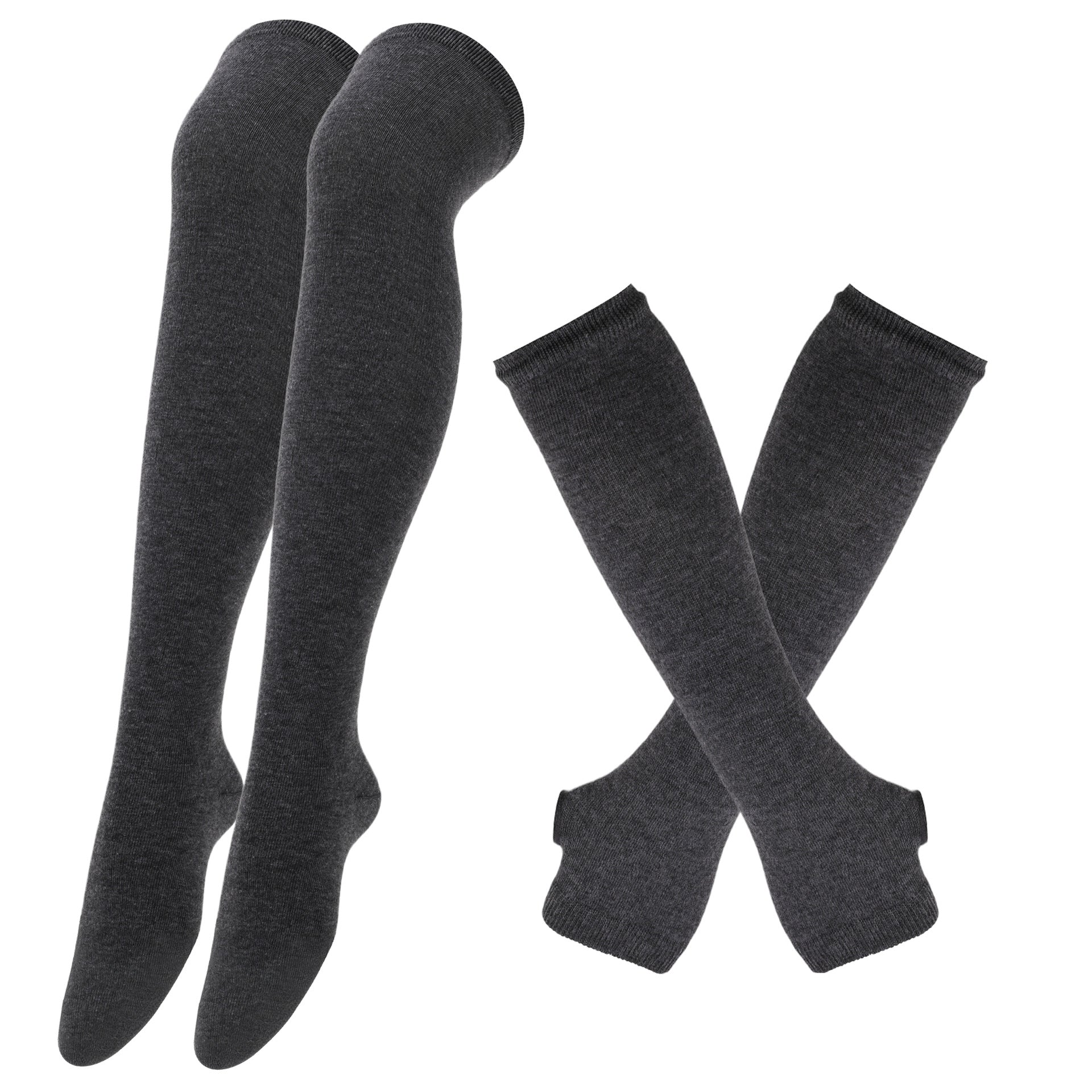 Wholesale Halloween Christmas Funny Striped Gloves Long Socks Set