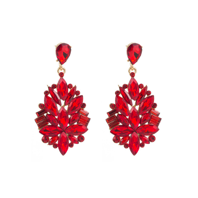 Wholesale Alloy Diamond Retro Style Earrings
