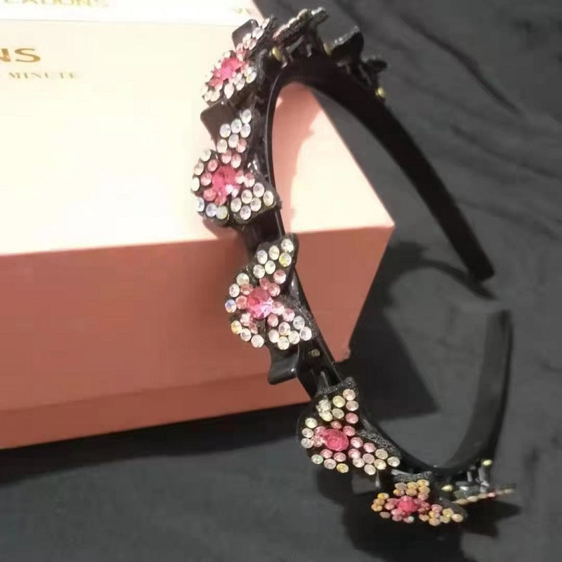 Wholesale Rhinestone Braidable Hairband Hairpin