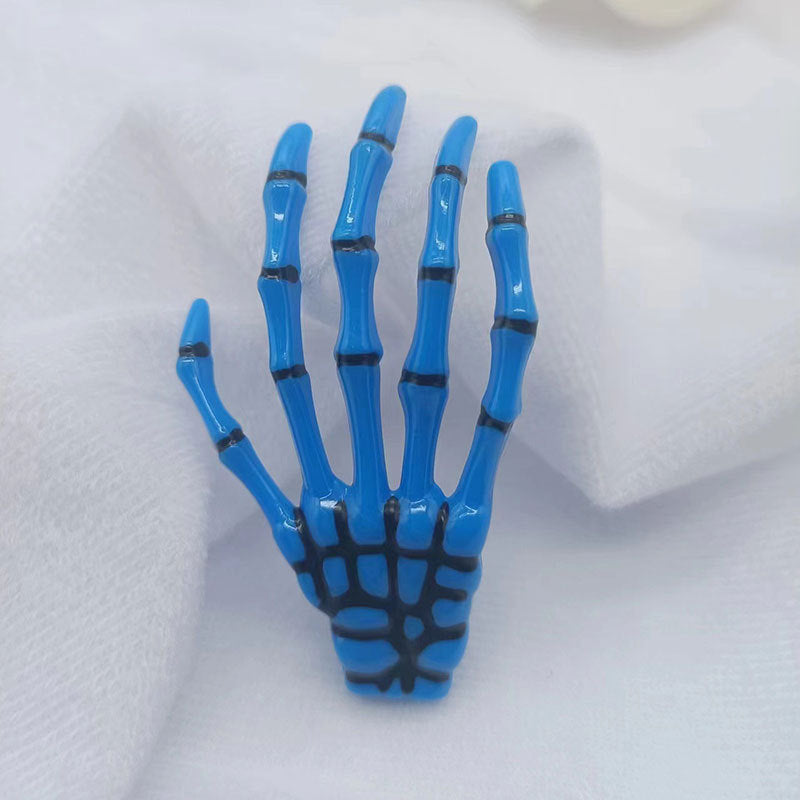 Wholesale Halloween Ghost Gothic Style Colorful Skull Devil Claw Clip