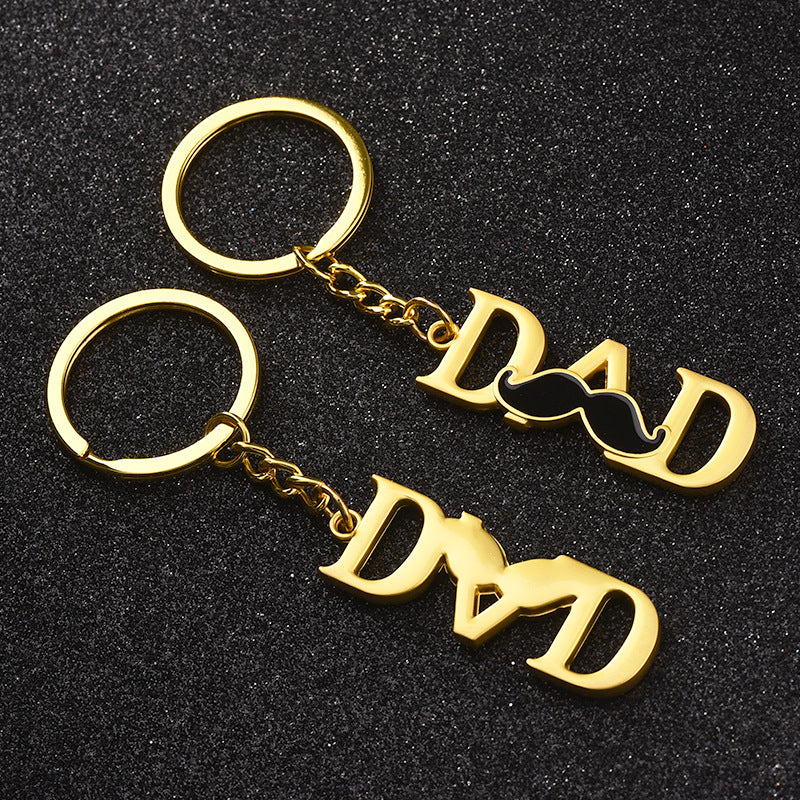 Wholesale Father's Day Mother's Day Metal Creative Keychain