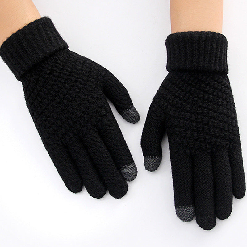 Wholesale Christmas Plush Knitted Gloves