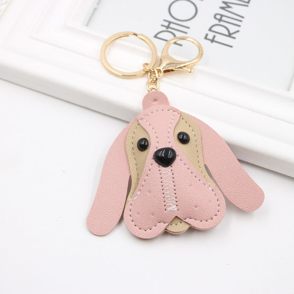 Wholesale of British Beagle Animal Leather Keychains