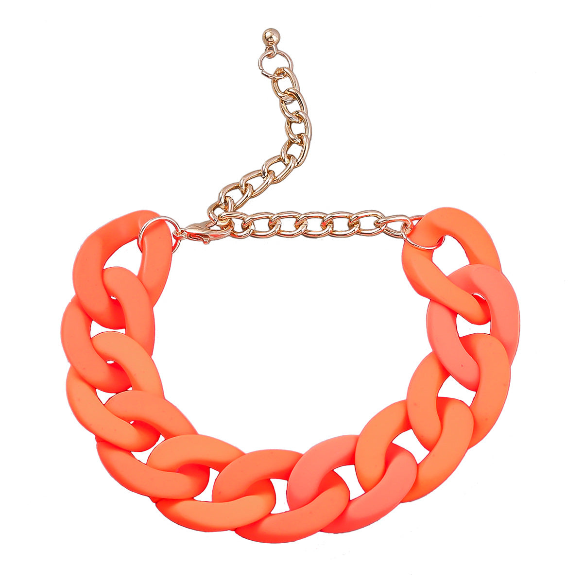 Wholesale Chain Pure Color Hard Resin Bracelet