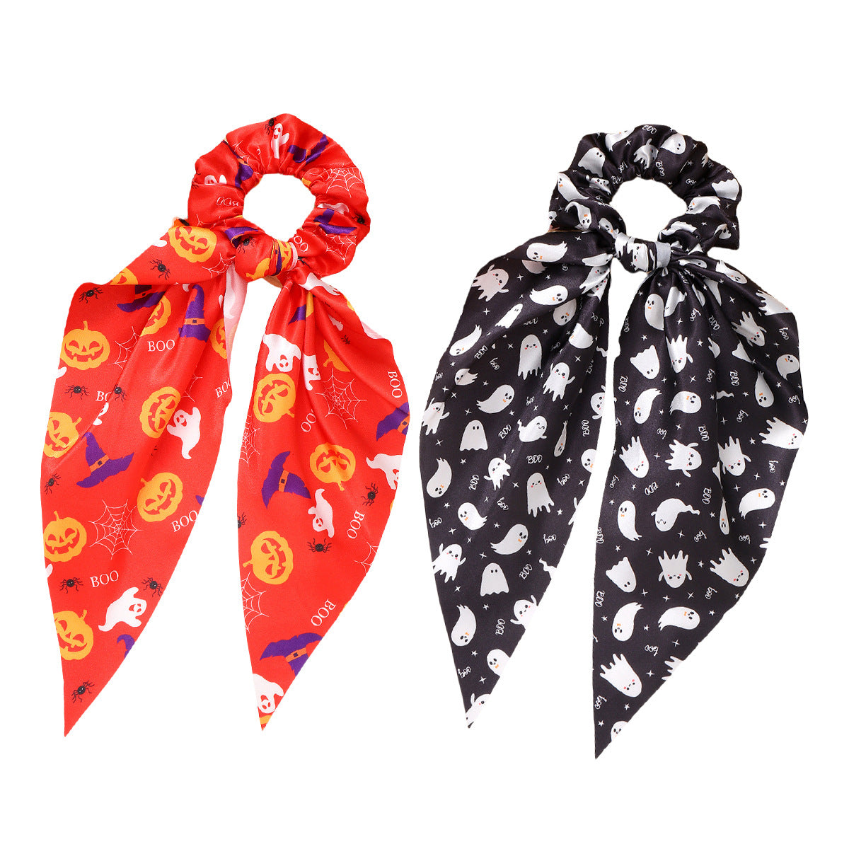 Wholesale  hair accessories ghost bat ribbon pumpkin hair ring