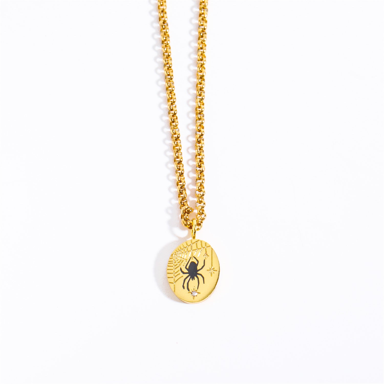 Wholesale Oval Hand-painted Totem Pendants Stainless Steel Necklace