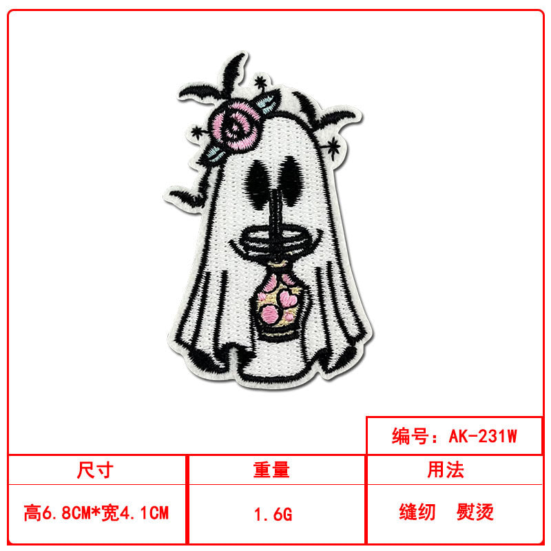 Wholesale Ghost Witch Embroidered Patch