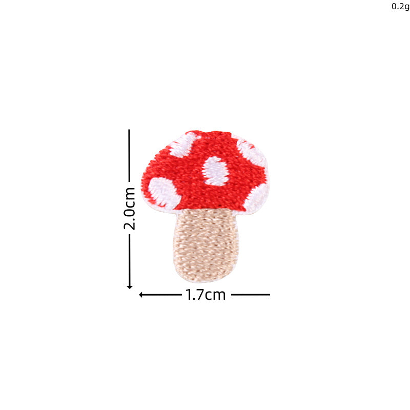 Wholesale Cute cartoon iron-on flower cherry embroidery patch