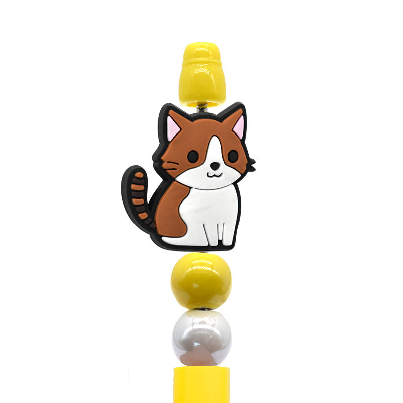 Wholesale  Random 100pcs/pack   Cartoon pet cat beads  Focal Beads