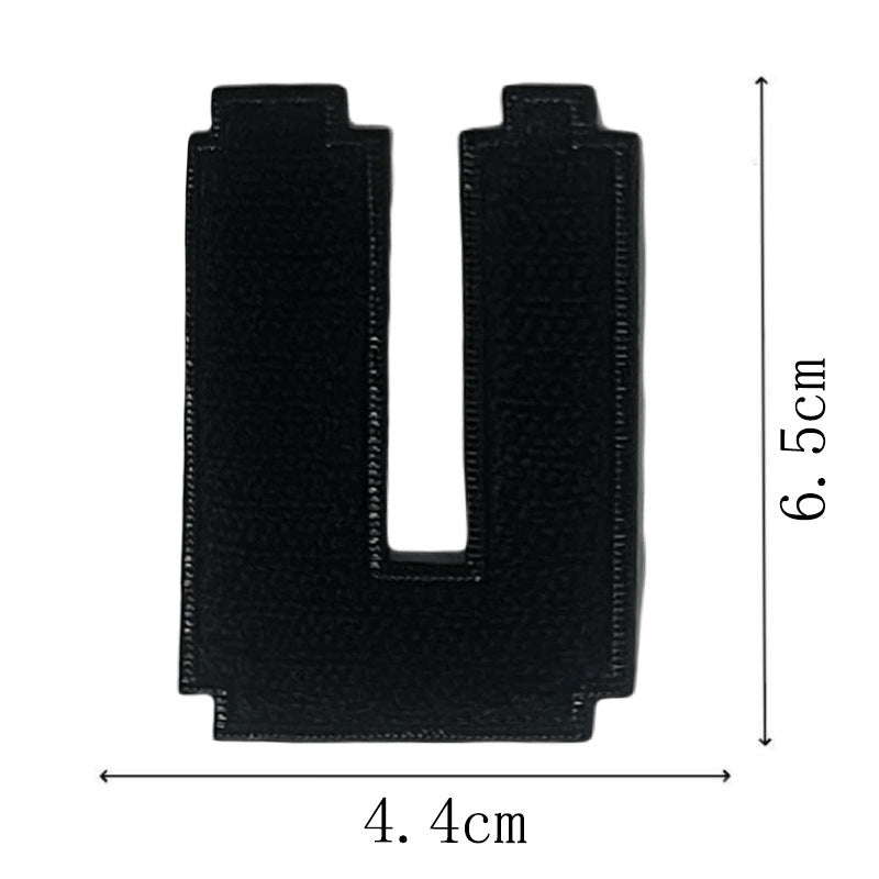 Wholesale Classic Black Embroidered Letter Patches Set Of 26 Adhesive Applique For Coat Repair DIY Craft Supply