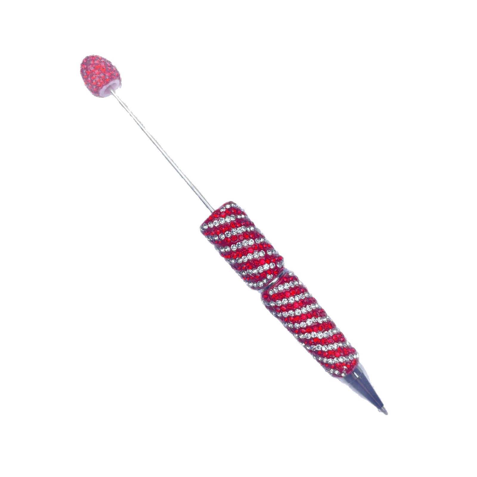 Wholesale 10pcs Stripes and Full Rhinestones Twist-Type  DIY Fancy Beadable Pens