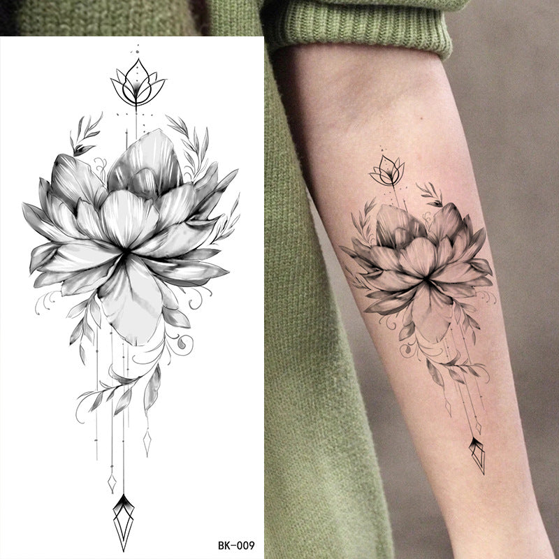 Wholesale Sketch Flower Tattoo Stickers