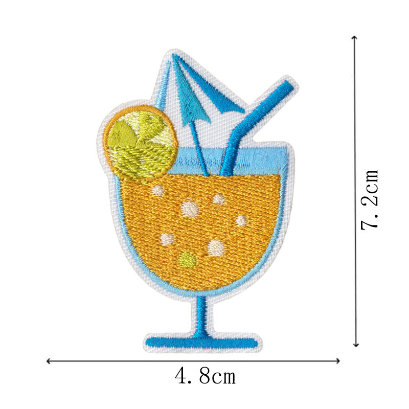 Wholesale Wave Beach Embroidery Surfing Girl Embroidery DIY Patches