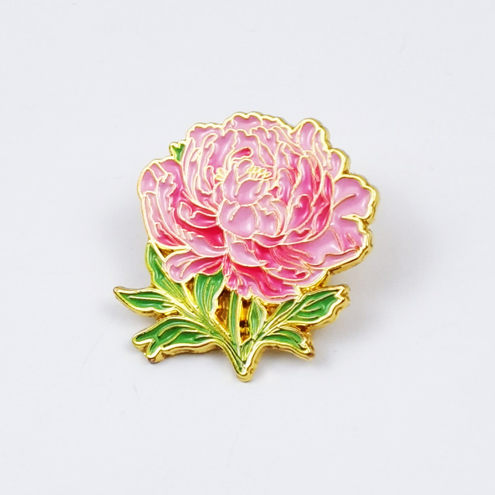 Wholesale Beautiful rose tulip flower metal brooch
