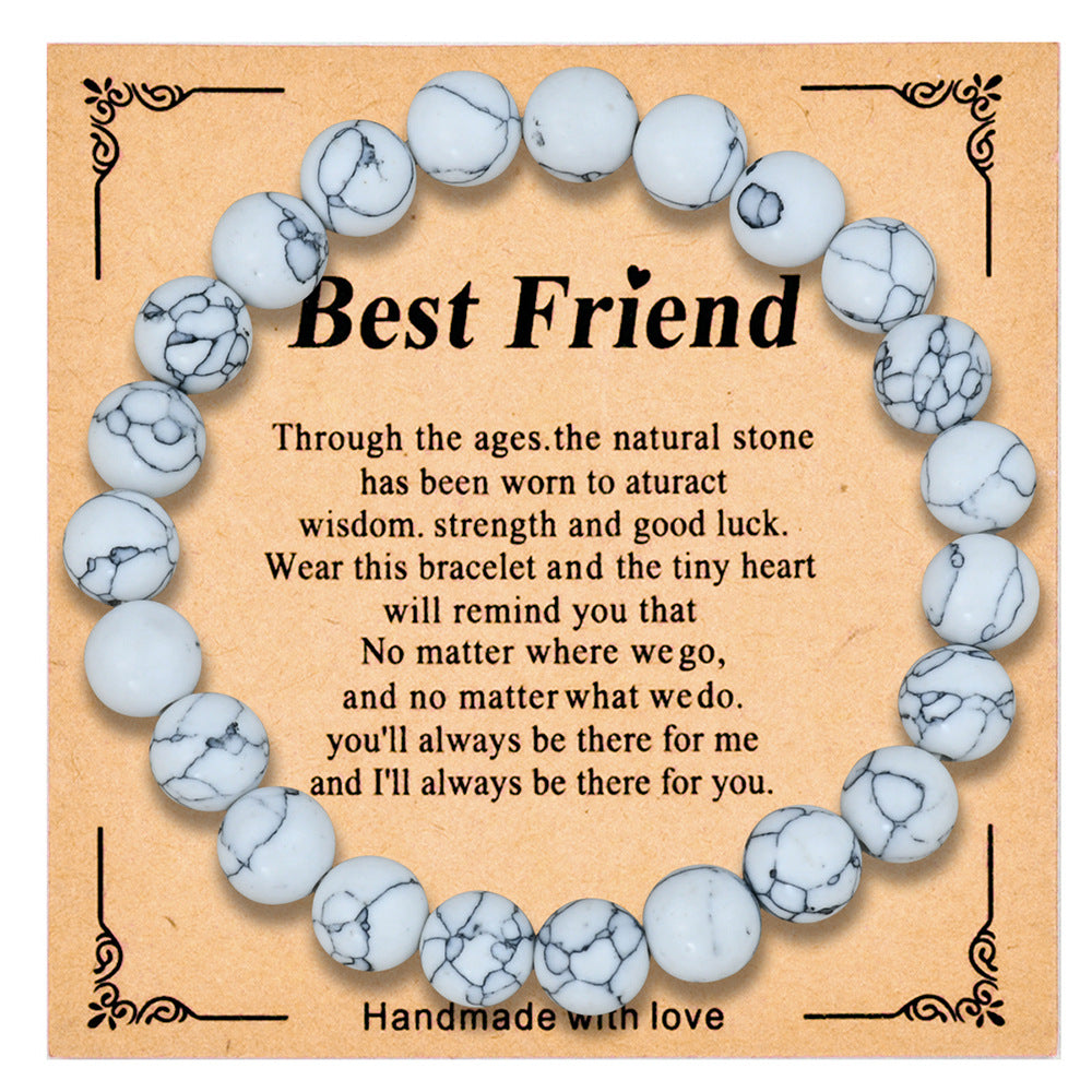 Wholesale  8mm colorful crystal beaded bracelet