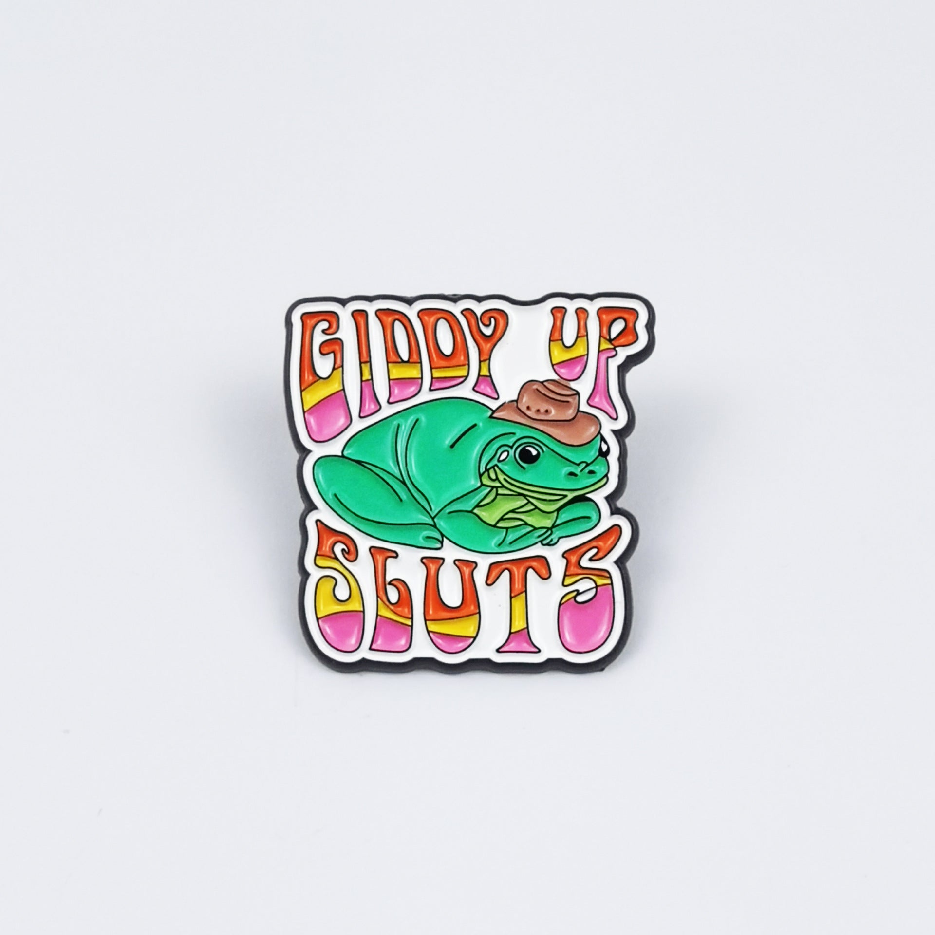 Wholesale Cartoon Duck series cute English letter brooch