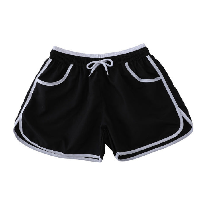 Wholesale Summer Women's Beach Shorts Solid Color Quick Dry Swimwear