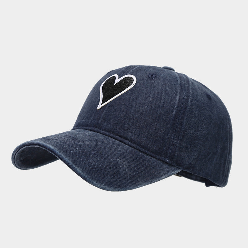 Wholesale Love Embroidery Label Washed Old Cotton Baseball Hat