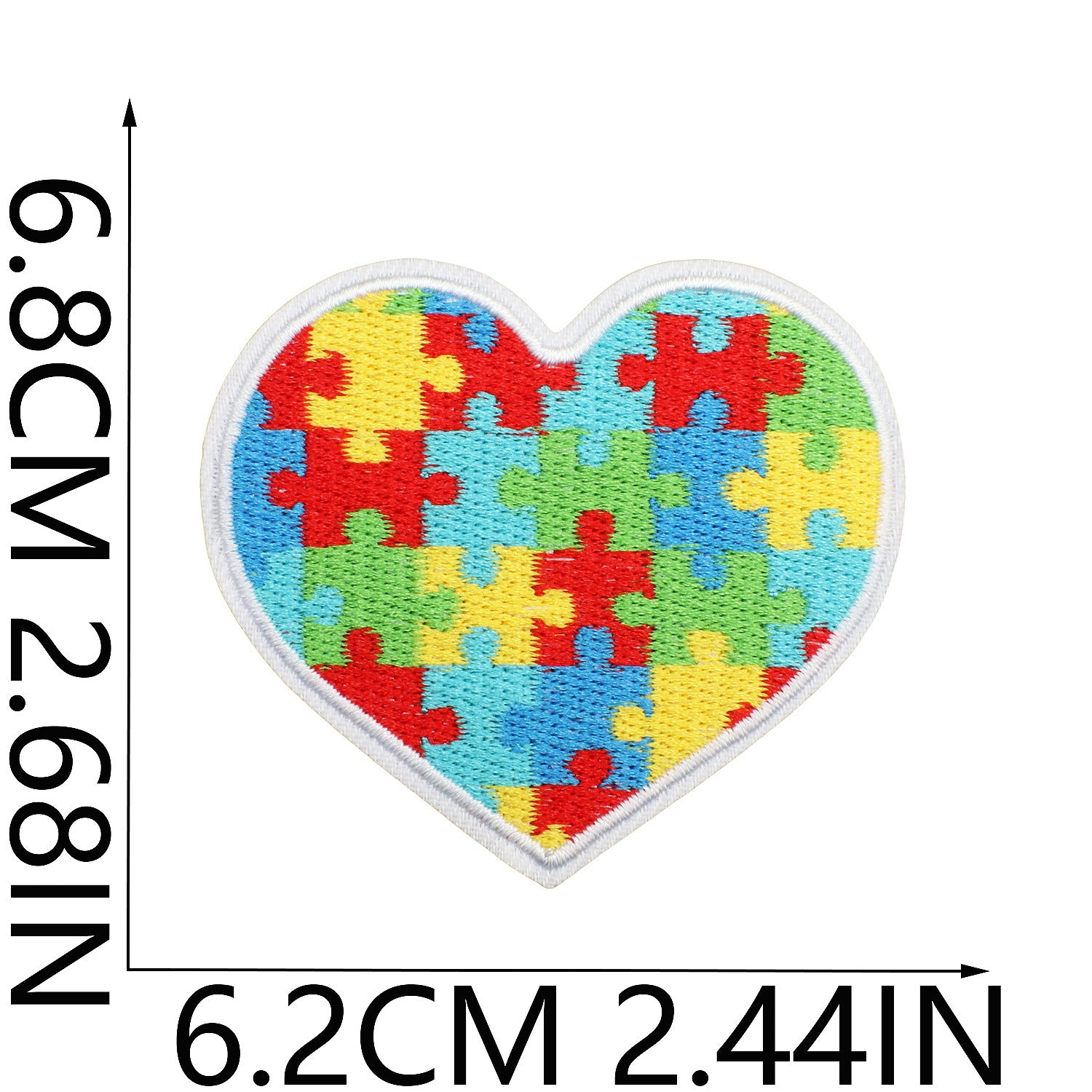 Wholesale Colorful Dinosaur Turtle Polyester Embroidered Iron On Patch For Clothing Autism Awareness Craft Supply