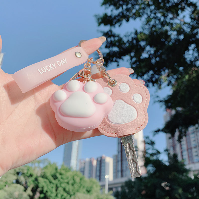 Titular de la llave de la garra del gato de dibujos animados de PVC al por mayor