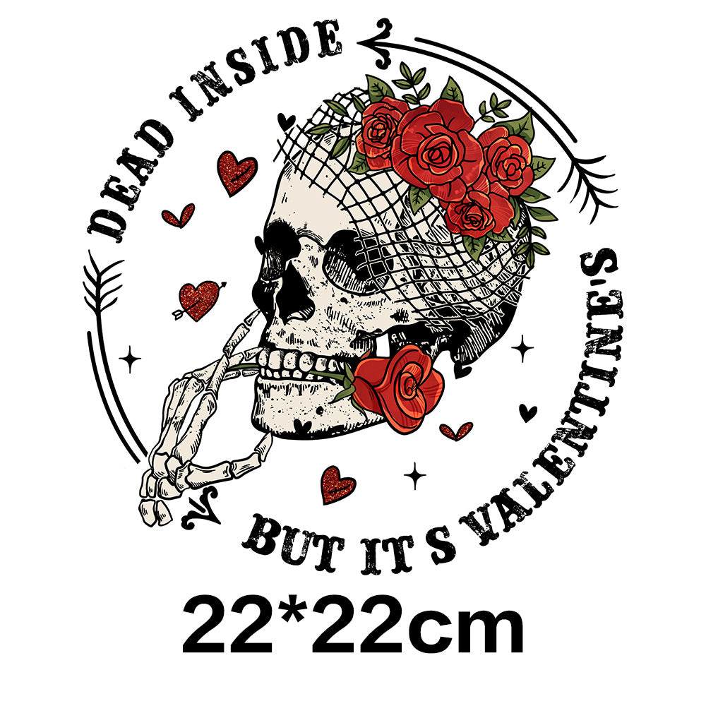 Wholesale Skeleton Valentine' s Day UV DTF Ready To Press Transfers Wraps